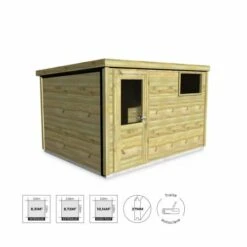 Abri De Jardin En Bois De 10,15m²
