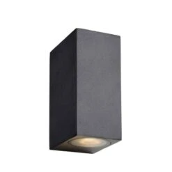 Applique LED D'extérieur 2 Lumières Métal Noir H15cm