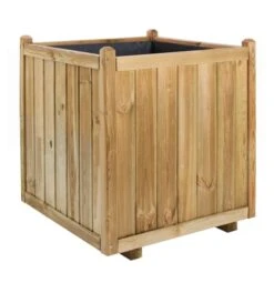 Bac à Fleurs Carré En Bois De Pin 70x70