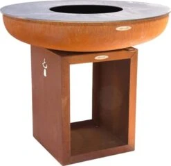 Barbecue Brasero En Acier Carus Diamètre 102 Cm Hauteur 87 Cm