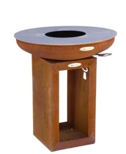Barbecue Brasero En Acier Carus Diamètre 62 Cm Hauteur 71 Cm