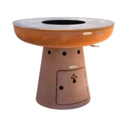 Barbecue Brasero En Acier Nero Hauteur 68 Cm Diamètre 102 Cm