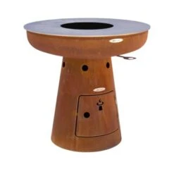 Barbecue Brasero En Acier Nero Hauteur 79 Cm Diamètre 82 Cm