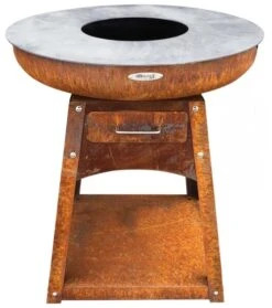 Barbecue Brasero En Acier Zelos Hauteur 87 Cm Diamètre 102 Cm