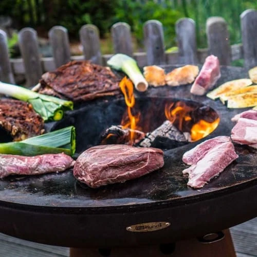 Barbecue Brasero En Acier Zelos Hauteur 87 Cm Diamètre 102 Cm – Image 4