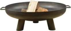 Brasero En Acier 3 Larges Pieds Diamètre 70 Cm