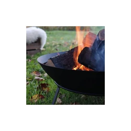 Brasero Rond En Métal Sur Pied 49,5 X 24,5 Cm – Image 4