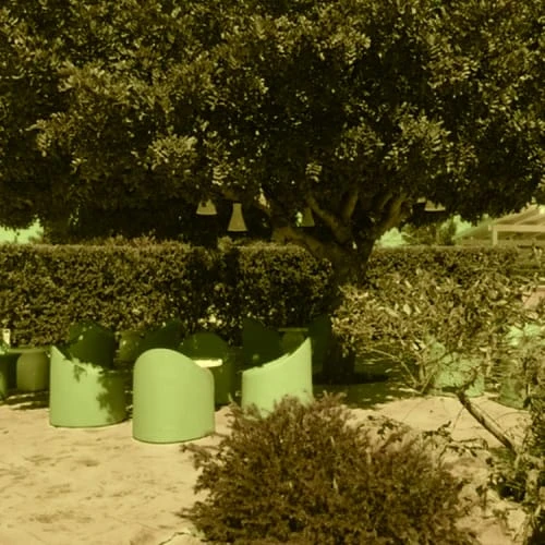 Chaise En Résine Recyclable Sauge L65cm – Image 2