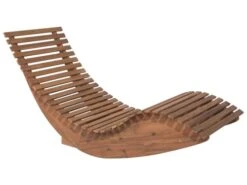 Chaise Longue En Bois Naturel