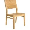 Chaise Repas Dossier Haut En Bois Jaune