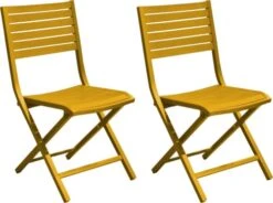 Chaises Pliantes En Aluminium (Lot De 2) Tournesol