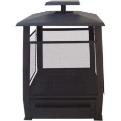 ESSCHERT DESIGN Cheminée D'extérieur Pagode Chauffe Terrasse Grillagé