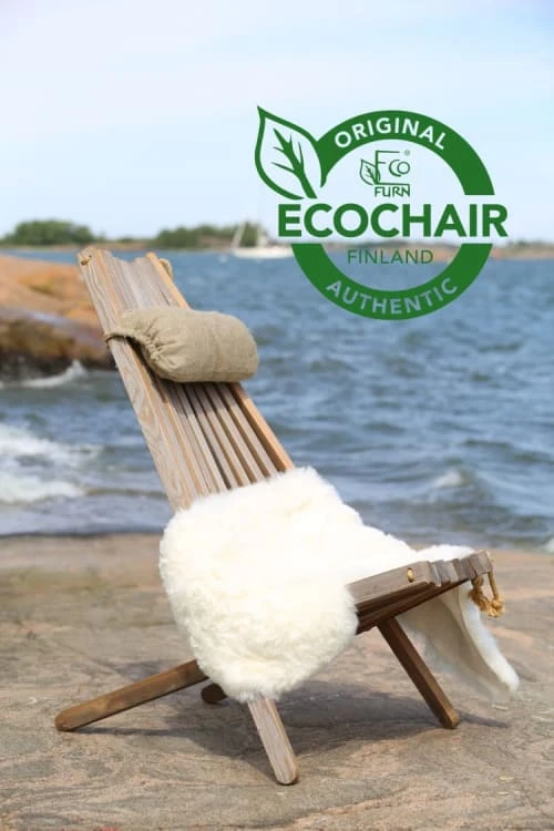 Chilienne Eco Avec Coussin Bouleau - Peint En Blanc – Image 5