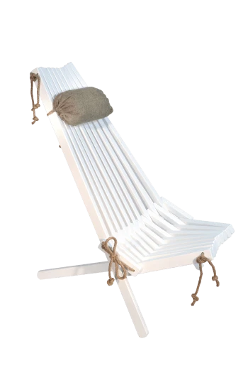 Chilienne Eco Avec Coussin Bouleau - Peint En Blanc – Image 6