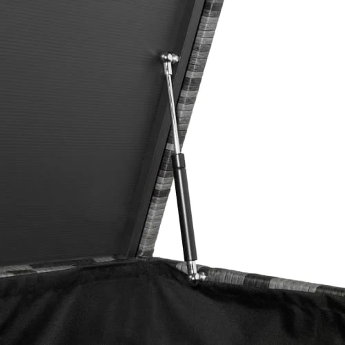 Coffre De Jardin Oslo Structure En Aluminium 145x82,5x79,5cm Gris – Image 3