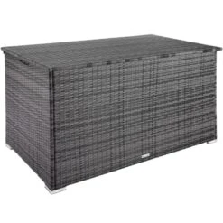 Coffre De Jardin Oslo Structure En Aluminium 145x82,5x79,5cm Gris