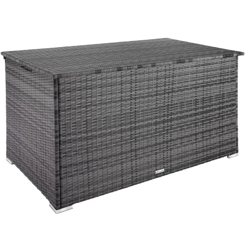 Coffre De Jardin Oslo Structure En Aluminium 145x82,5x79,5cm Gris