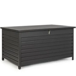 Coffre De Rangement Aluminium Noir L141 Cm
