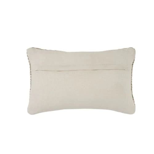 Coussin D'extérieur Tissé Beige 30x50 – Image 2