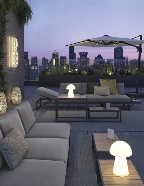 Coussin D'extérieur Tissé Beige 30x50 – Image 4