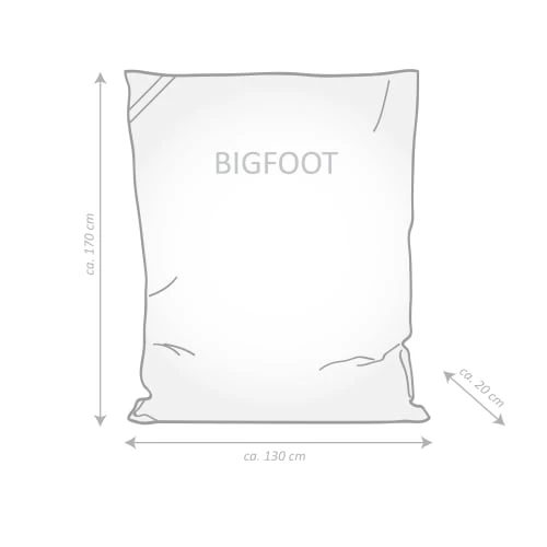 Coussin Géant Big Foot Rouge – Image 6