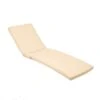 Coussin Pour Transat Déhoussable 185x55x4cm Beige