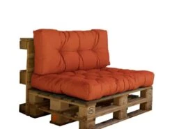 Coussins Matelas Pour Palette 120X80X20 En Polyester Terracotta