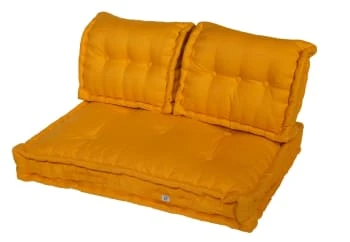 Coussins Pour Palette Capitonné En Polyester 120x80x20cm Orange – Image 6