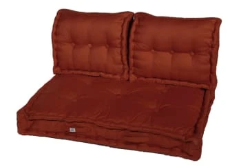 Coussins Pour Palette Capitonné En Polyester 120x80x20cm Bleu – Image 6