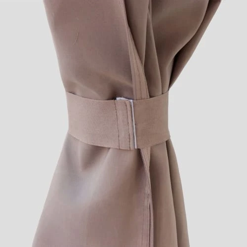 Ensemble Complet Toile De Toit Et Rideaux Taupe Pour Tonnelle 3x4m – Image 3