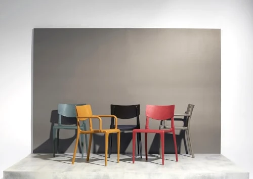 Fauteuil De Jardin Empilable En Polypropylène Renforcé Vert – Image 2