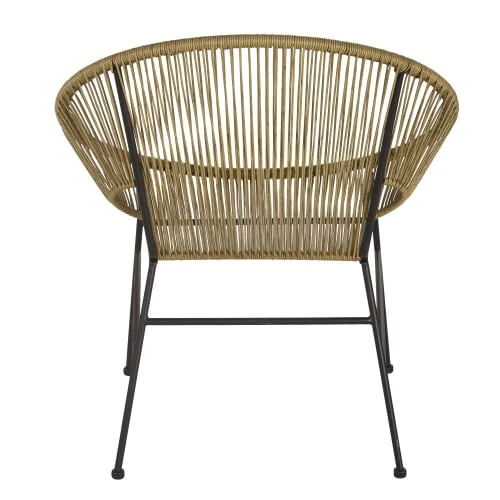 Fauteuils Professionnels En Résine Beige Et Métal Noir (x2) – Image 5