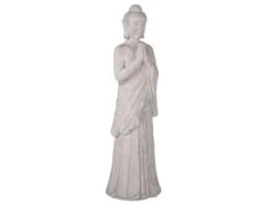 Figurine Décorative Bouddha 75 Cm Gris