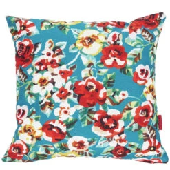 Housse De Coussin Extérieur Fleuri Vert 60x60