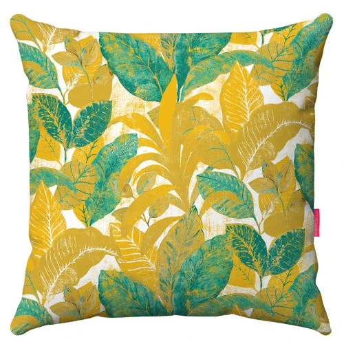 Housse De Coussin Extérieur Tropical Jaune 60x60