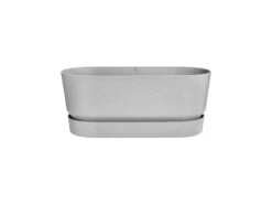 Elho Jardinière Avec Roulettes 78x35x33 Cm En Polypropylène Gris