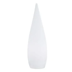 Lampadaire Extérieur Sans Fil Polypropylène Blanc H120CM