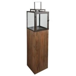 Lanterne De Jardin En Bois Et Métal