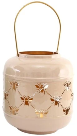 Lanterne En Métal Abeille 19 X 20 Cm Nude