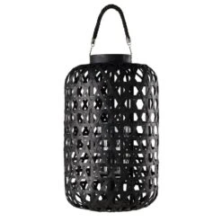 Lanterne En Tressage Noir