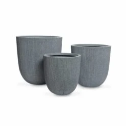 Lot De 3 Caches Pots, Vases En Plastique