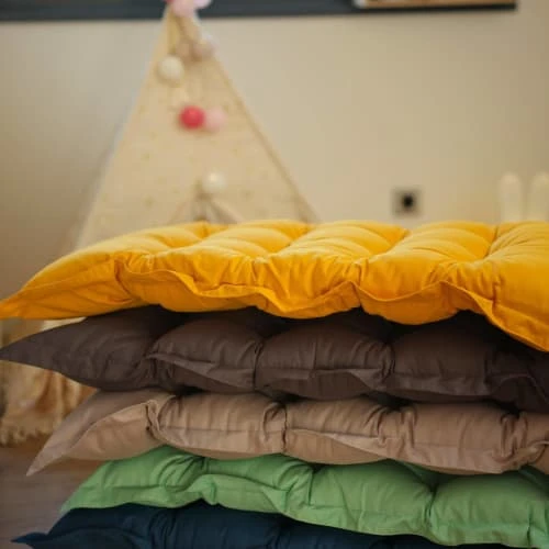 Matelas Futon 120x60cm En Polyester Vert – Image 4