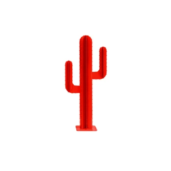 Mini Cactus De Jardin 2 Branches En Aluminium Noir H30cm – Image 6