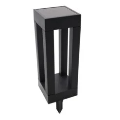 Mini Lanterne Solaire Plastique Noir H34cm