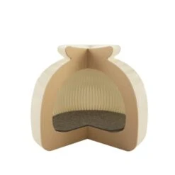 Niche Pliable Blanche Pour Chat En Carton