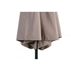 Parasol De Balcon Ø2.7M Mat Aluminium Et Toile Taupe