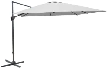 Parasol Déporté En Aluminium 3x3m Dom Gris – Image 3