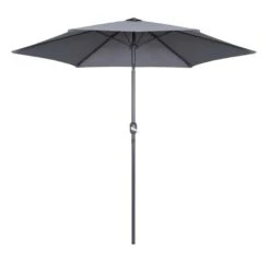 Parasol Droit 3m En Aluminium Gris Anthracite