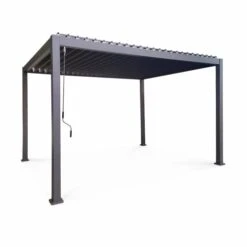 Pergola Bioclimatique Gris Anthracite – 300x400cm