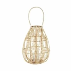 Photophore En Bambou Beige